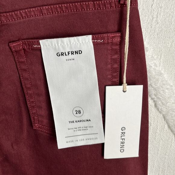 GRLFRND Karolina Denim Jeans in Damson Size 28 NWT - Picture 5 of 14